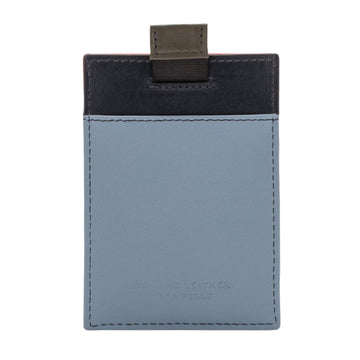 Leather Card Holder - Navy